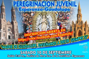 Peregrinación Juvenil a Guadalupe 2016