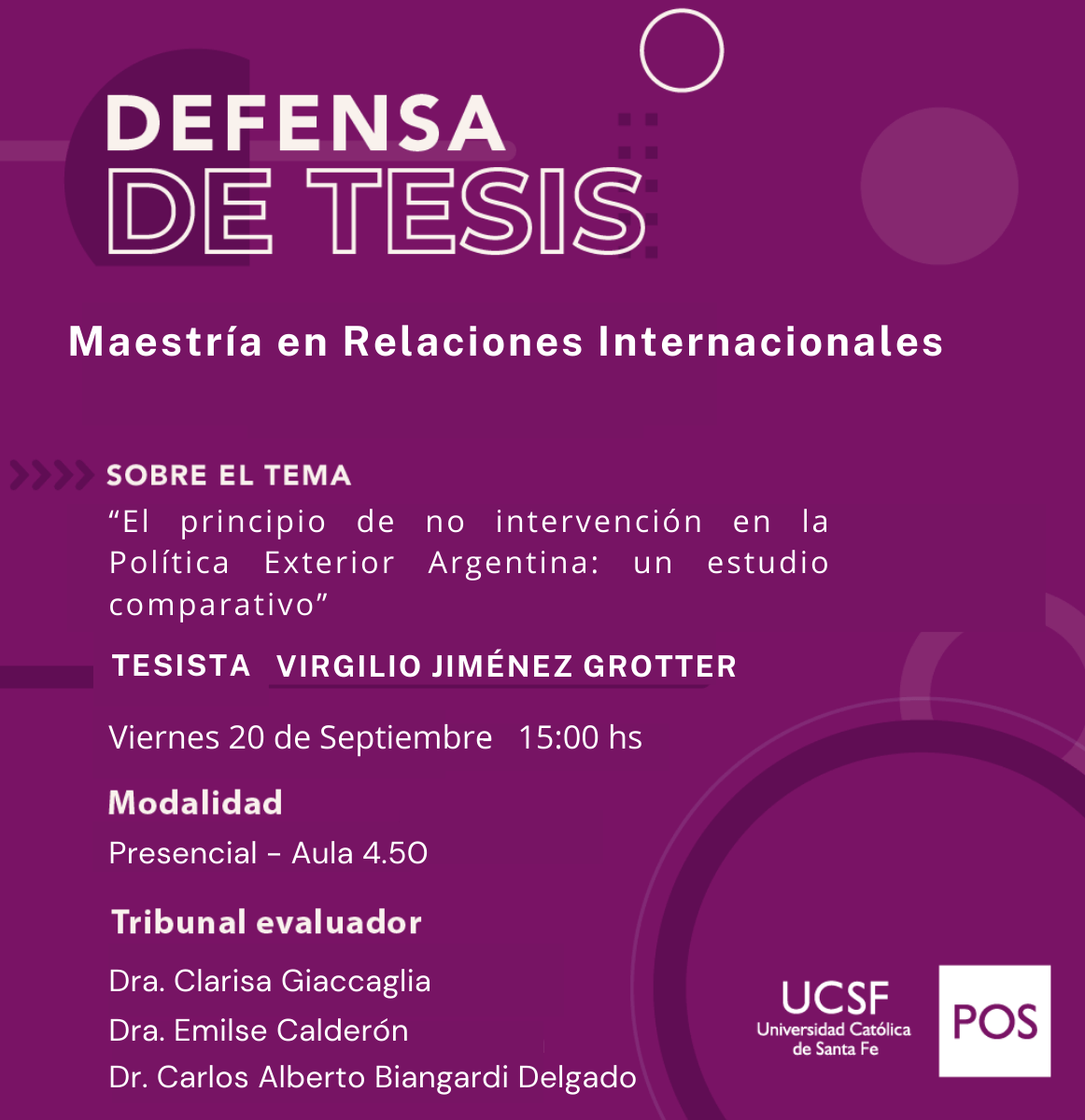 Defensa de Tesis